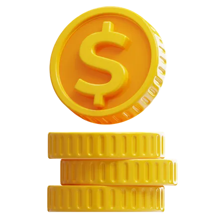 Coins  3D Icon