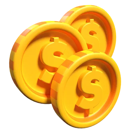 Coins  3D Icon