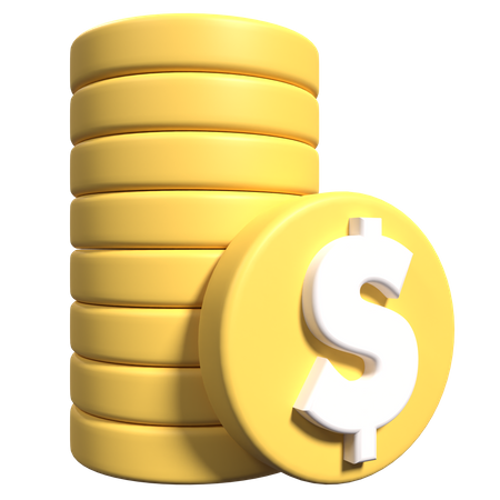 Coins  3D Icon