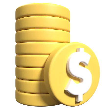 Coins  3D Icon