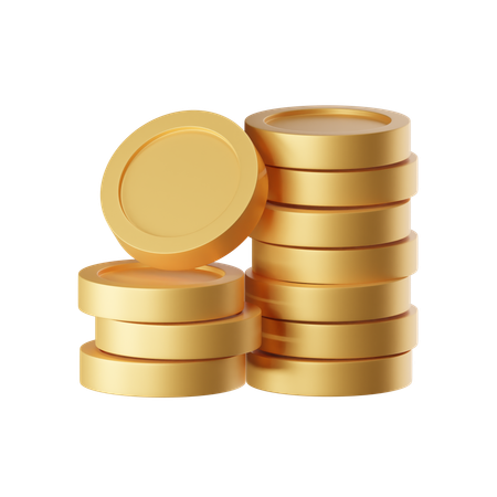 Coins  3D Icon