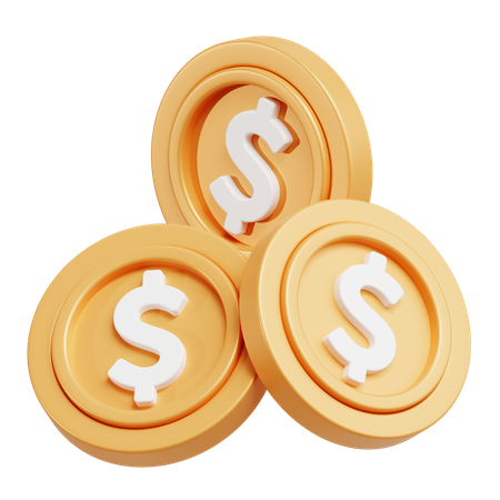 Coins  3D Icon