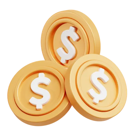 Coins  3D Icon