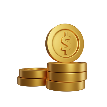 Coins  3D Icon