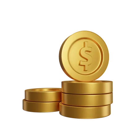 Coins  3D Icon