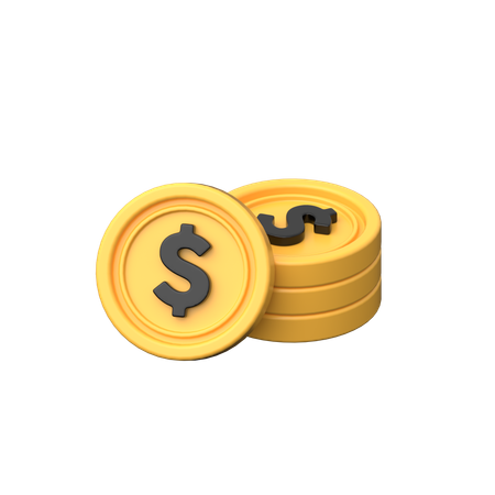 Coins  3D Icon