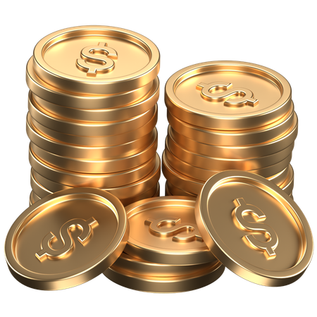 Coins  3D Icon