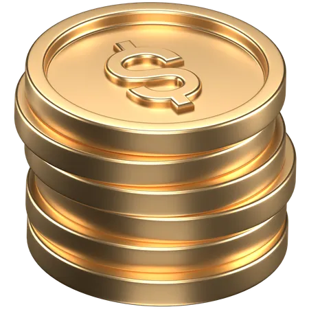 Coins  3D Icon