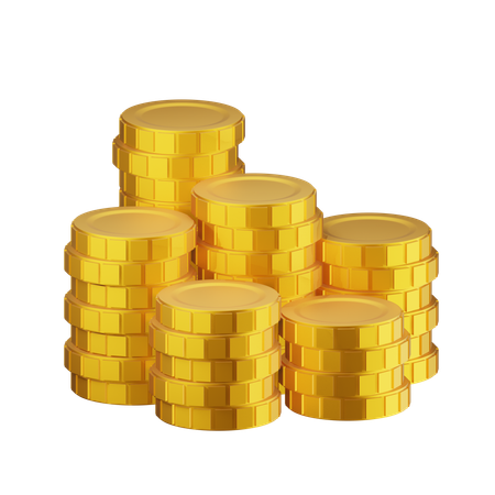 Coins  3D Icon