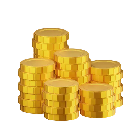 Coins  3D Icon