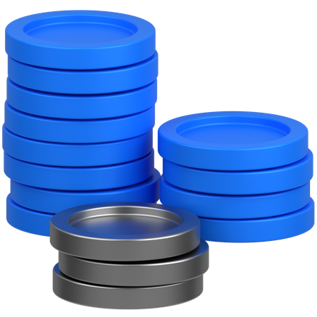 Coins  3D Icon