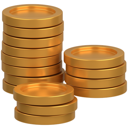 Coins  3D Icon
