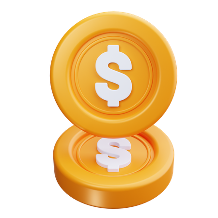 Coins  3D Icon