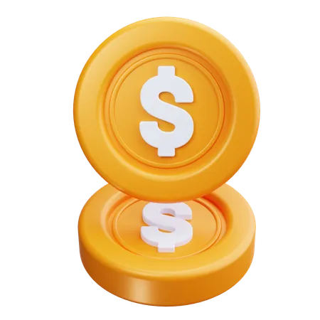 Coins  3D Icon