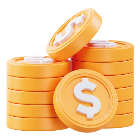 Coins  3D Icon