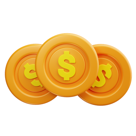 Coins  3D Icon