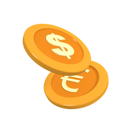 Coins  3D Icon