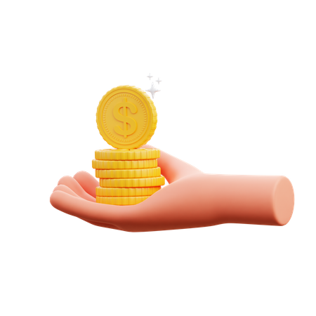 Coins  3D Icon