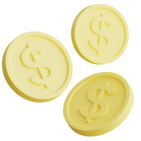 Coins  3D Icon