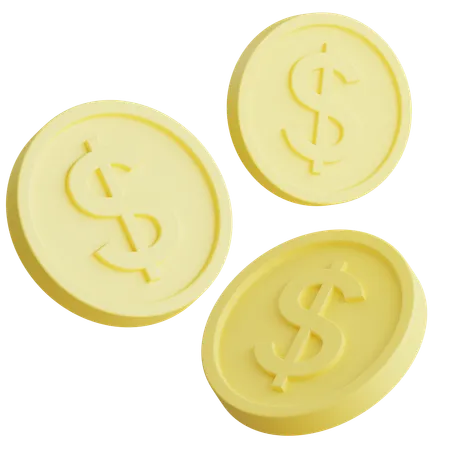 Coins  3D Icon