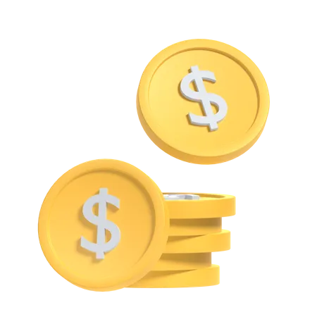 Coins  3D Icon