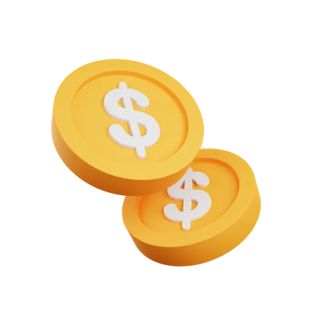 Coins  3D Icon