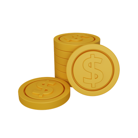 Coins  3D Icon