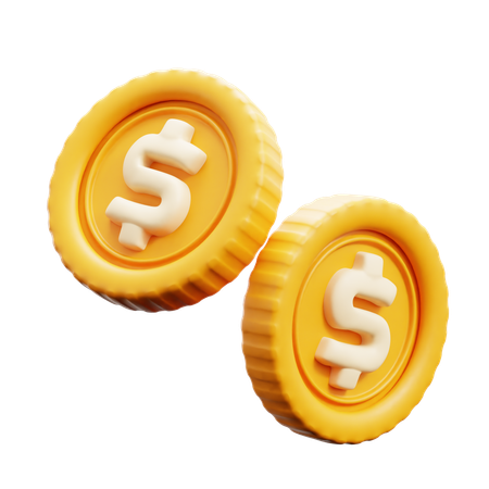 Coins  3D Icon