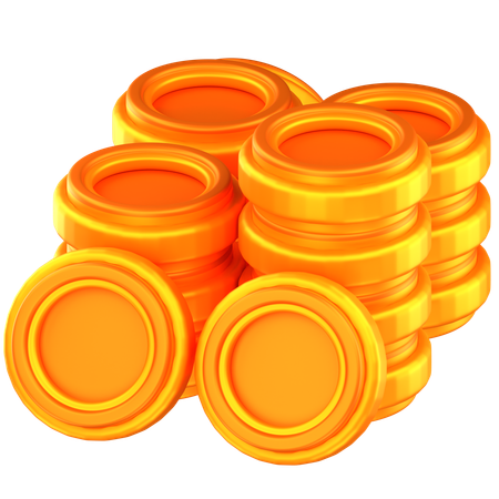 Coins  3D Icon