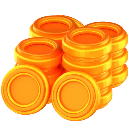 Coins  3D Icon