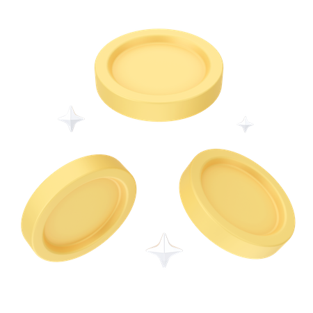 Coins  3D Icon