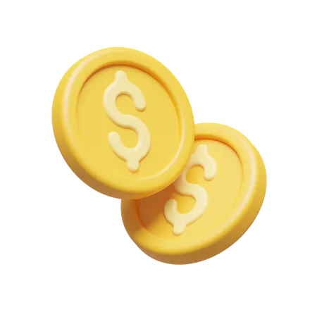 Coins  3D Icon