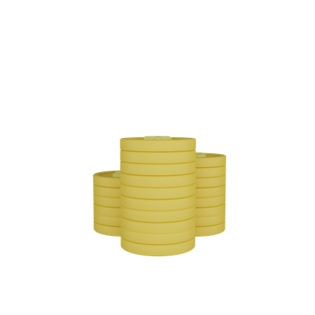 Coins  3D Icon