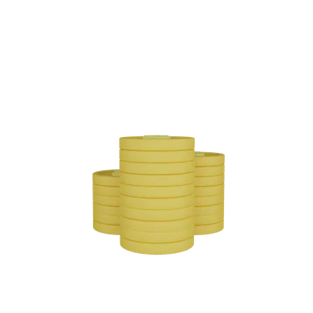 Coins  3D Icon