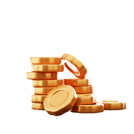 Coins  3D Icon