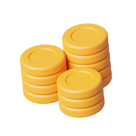 Coins  3D Icon