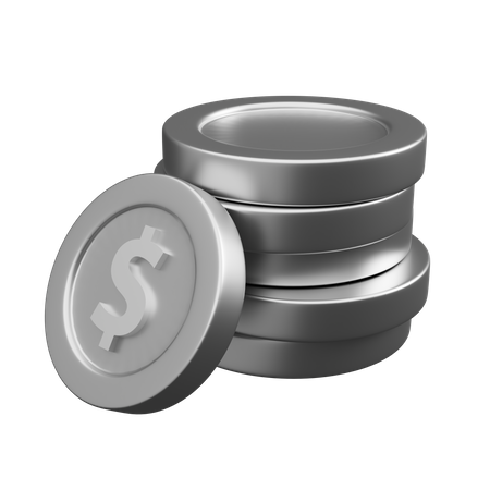 Coins  3D Icon