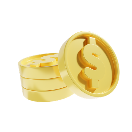 Coins  3D Icon