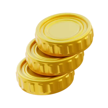 Coins  3D Icon