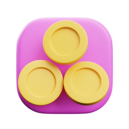 Coins  3D Icon