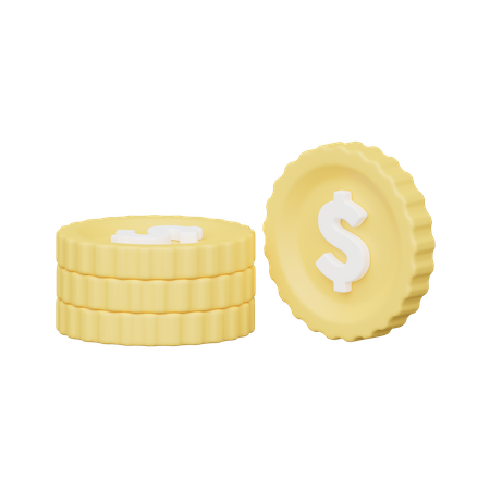 Coins  3D Icon