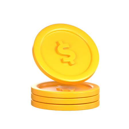 Coins  3D Icon