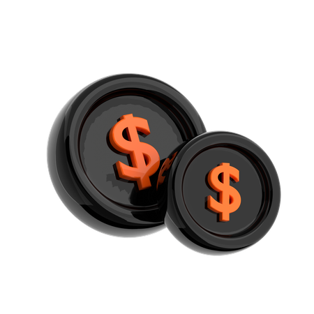 Coins  3D Icon