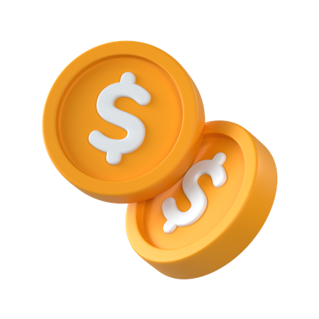 Coins  3D Icon