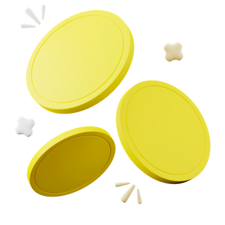 Coins  3D Icon