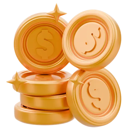 Coins  3D Icon