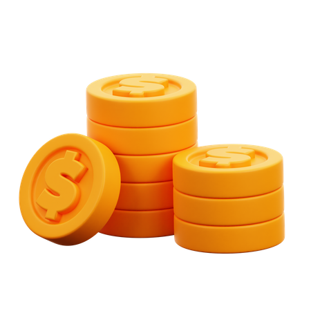 Coins  3D Icon