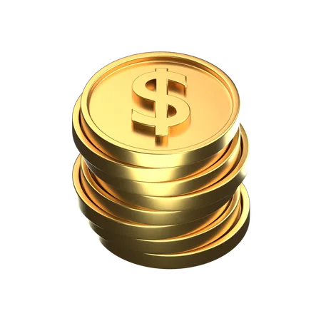 Coins  3D Icon