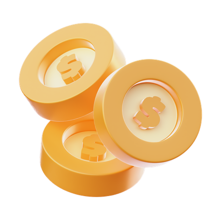 Coins  3D Icon