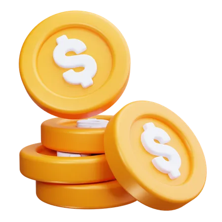 Coins  3D Icon